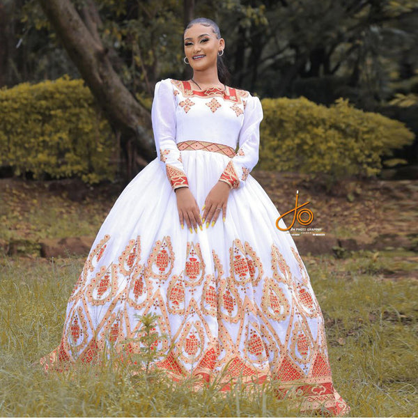 New style ethiopian traditional dress hotsell