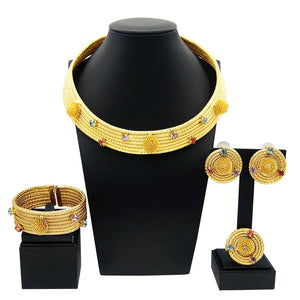 24K Original Women Luxury Jewelry Set