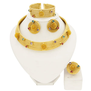 24K Original Women Luxury Jewelry Set