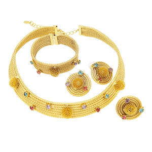 24K Original Women Luxury Jewelry Set