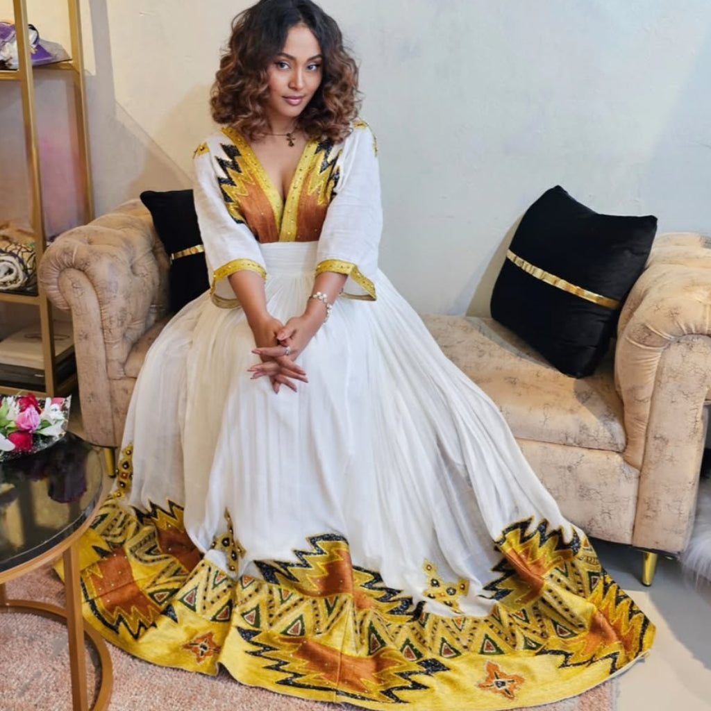 Adanu HAbesha  Dress