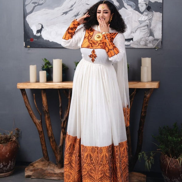 Eyoha Ethiopian Dress - EthiopianClothing.Net