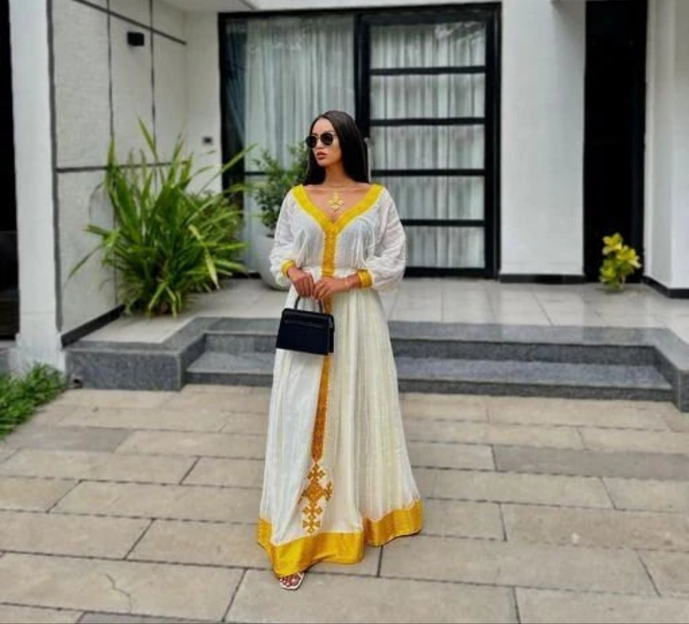 🌞 New Year Radiance Habesha Dress