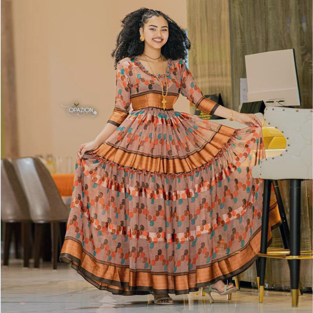 modern eritrean chiffon dress Celebrate tradition with a modern twist! Our chiffon dresses honor the timeless beauty of Ethiopian and Eritrean culture while adding a contemporary touch. Perfect for holidays, weddings, and special events. Shop