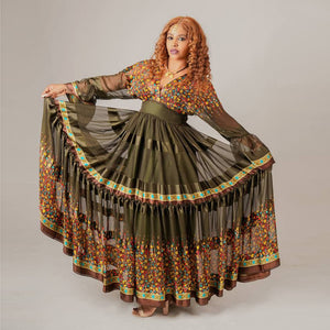 Suzan Habesha Chiffon Dress