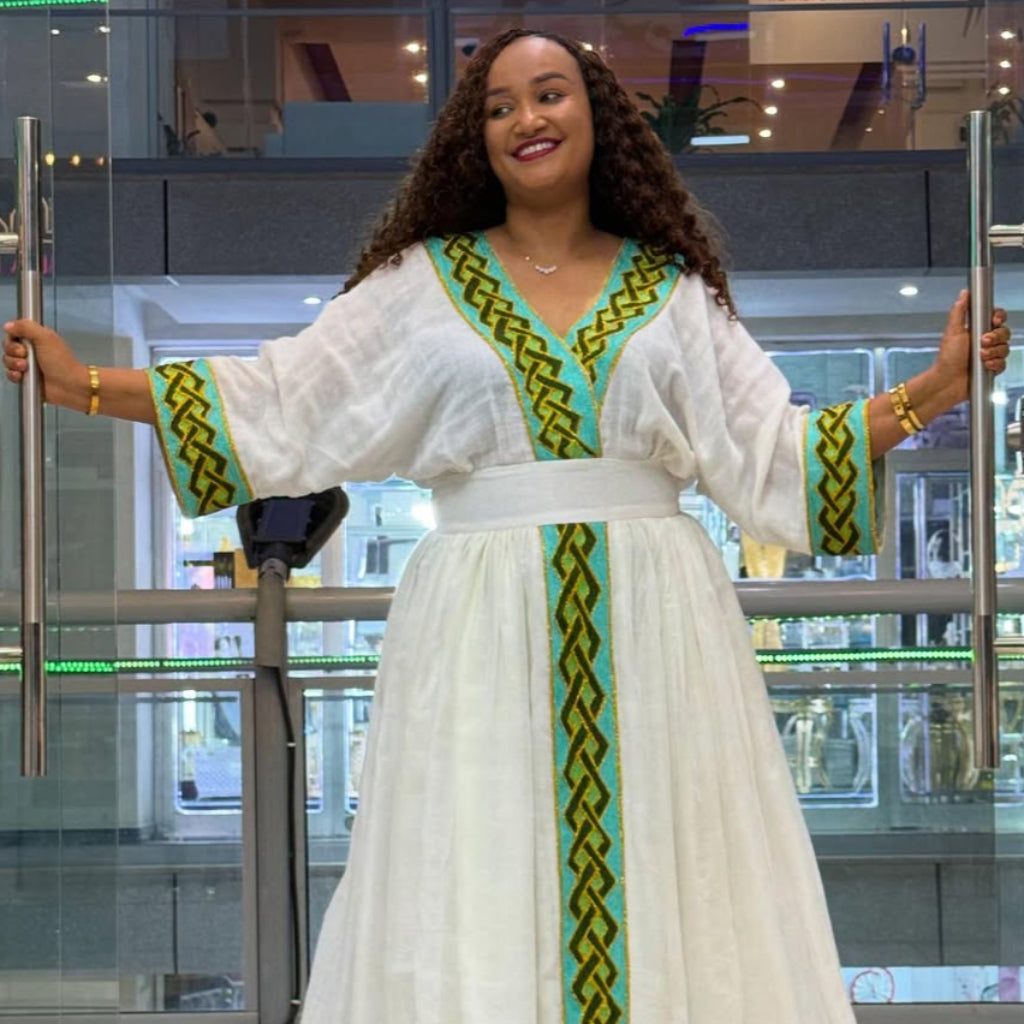 Erecha Robe Roha Habesha Clothes - EthiopianClothing.Net