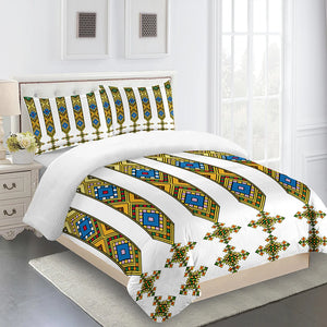 Luxury Bohemian Style Ethiopian Tilet Pattern Duvet Cover