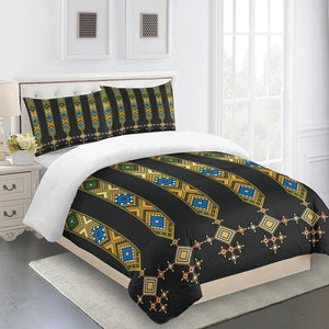 Luxury Bohemian Style Ethiopian Tilet Pattern Duvet Cover