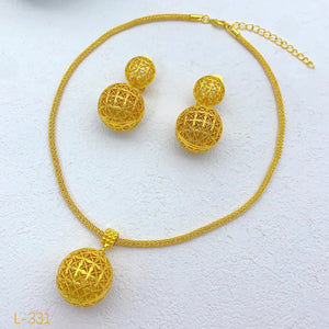 Elegant Ethiopian Jewelry Set – Traditional Habesha Necklace & Earrings