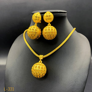Elegant Ethiopian Jewelry Set – Traditional Habesha Necklace & Earrings