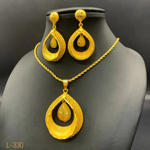 Elegant Ethiopian Jewelry Set – Traditional Habesha Necklace & Earrings