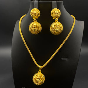 Elegant Ethiopian Jewelry Set – Traditional Habesha Necklace & Earrings
