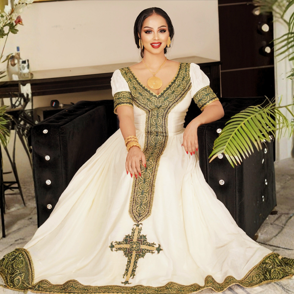 Addis Ethiopian Traditional Dress - EthiopianClothing.Net