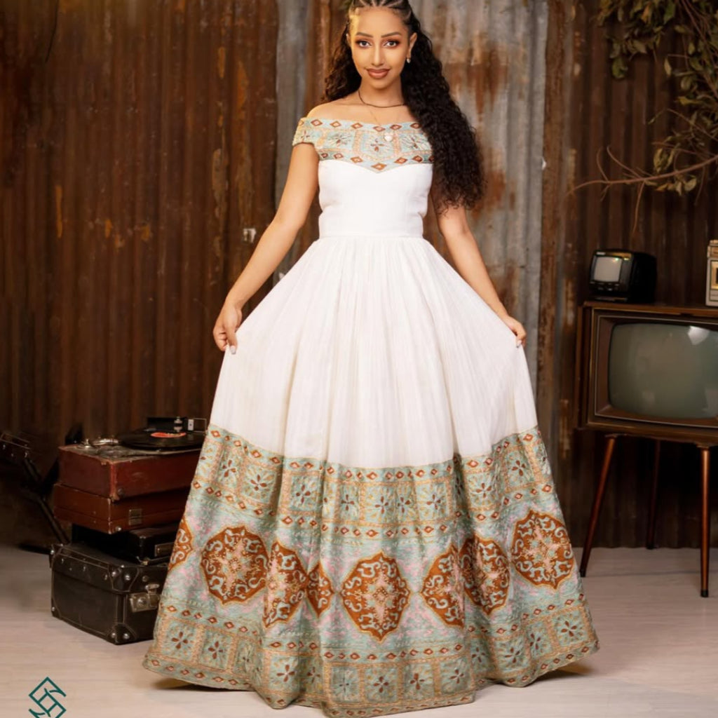 berry habesha dress