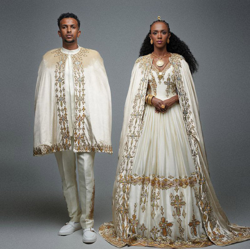 Modern Ethiopian Wedding Dress - EthiopianClothing.Net Modern Ethiopian Wedding Dress - EthiopianClothing.Net