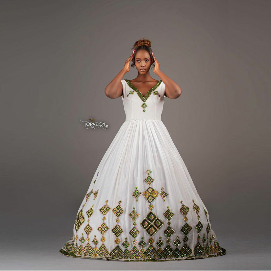 Sayat Habesha Wedding Dress