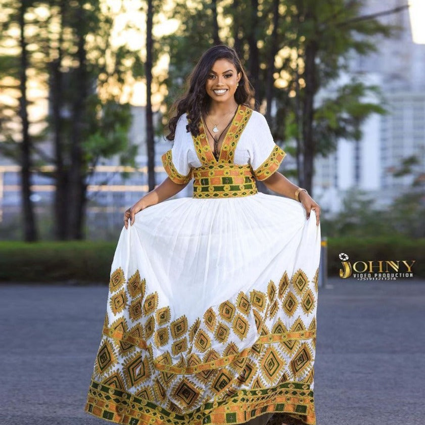 Traditional ethiopian wedding dress