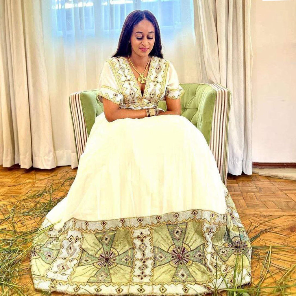 Shalom Wedding Habesha Dress