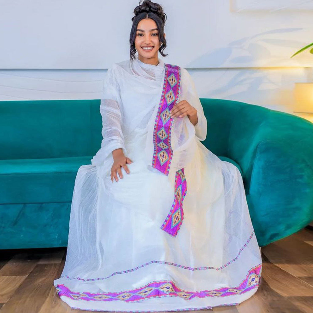 Moseb Ethiopian Dress - EthiopianClothing.Net