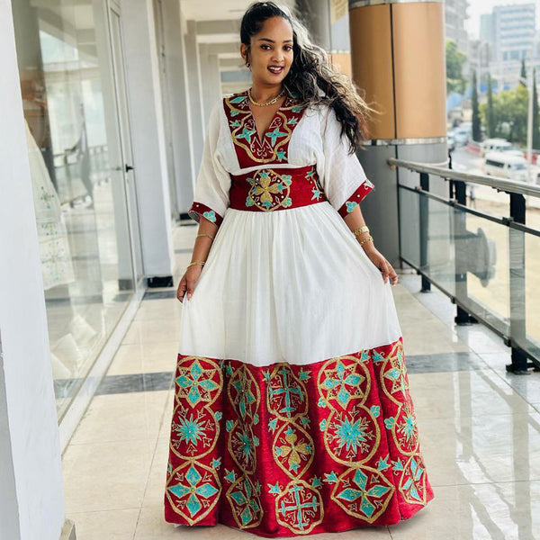 Abigail Ethioian Wedding Dress - Ethiopianclothing.net