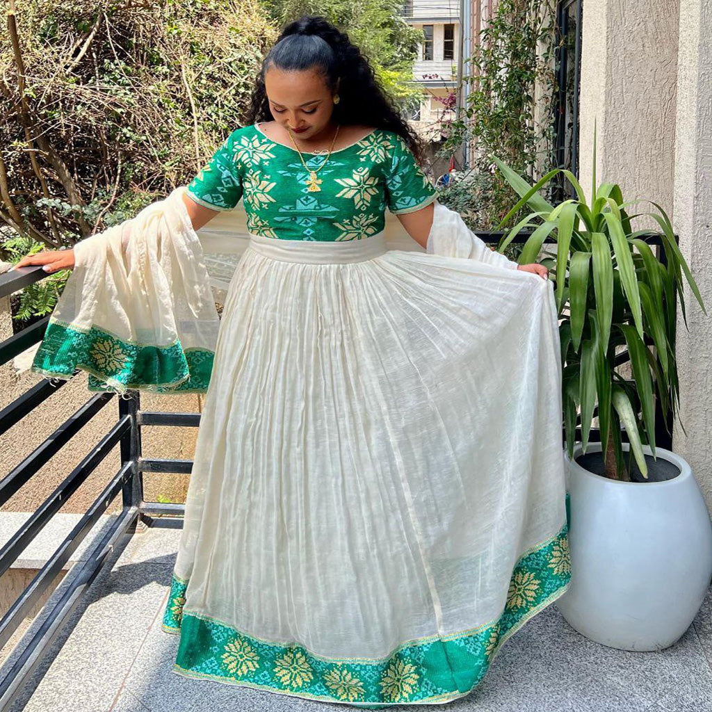 Abezu Ethiopian Habesha Dress M Abezu Ethiopian Habesha Dress M