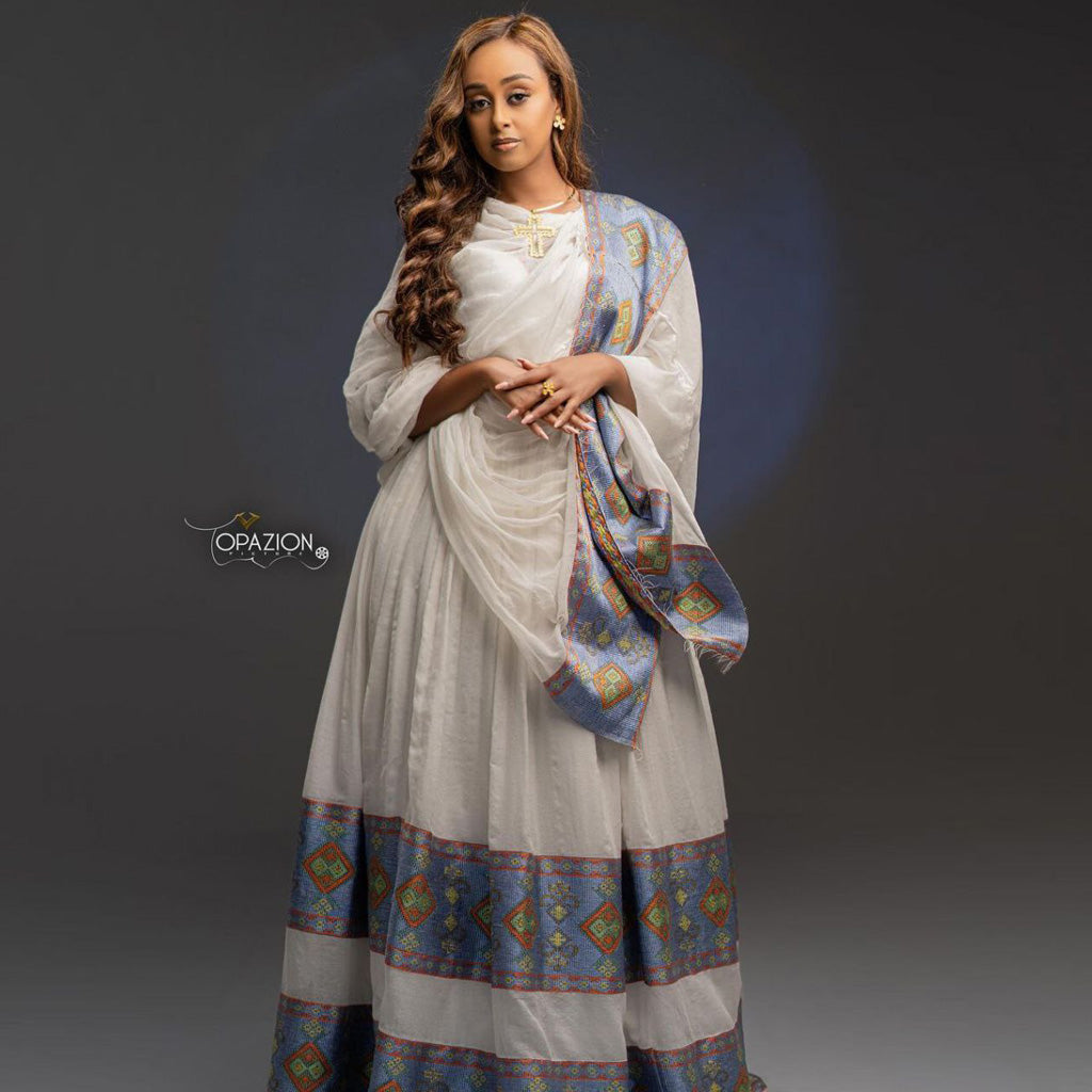 Liyana Ethiopian Habesha Dress L Liyana Ethiopian Habesha Dress L