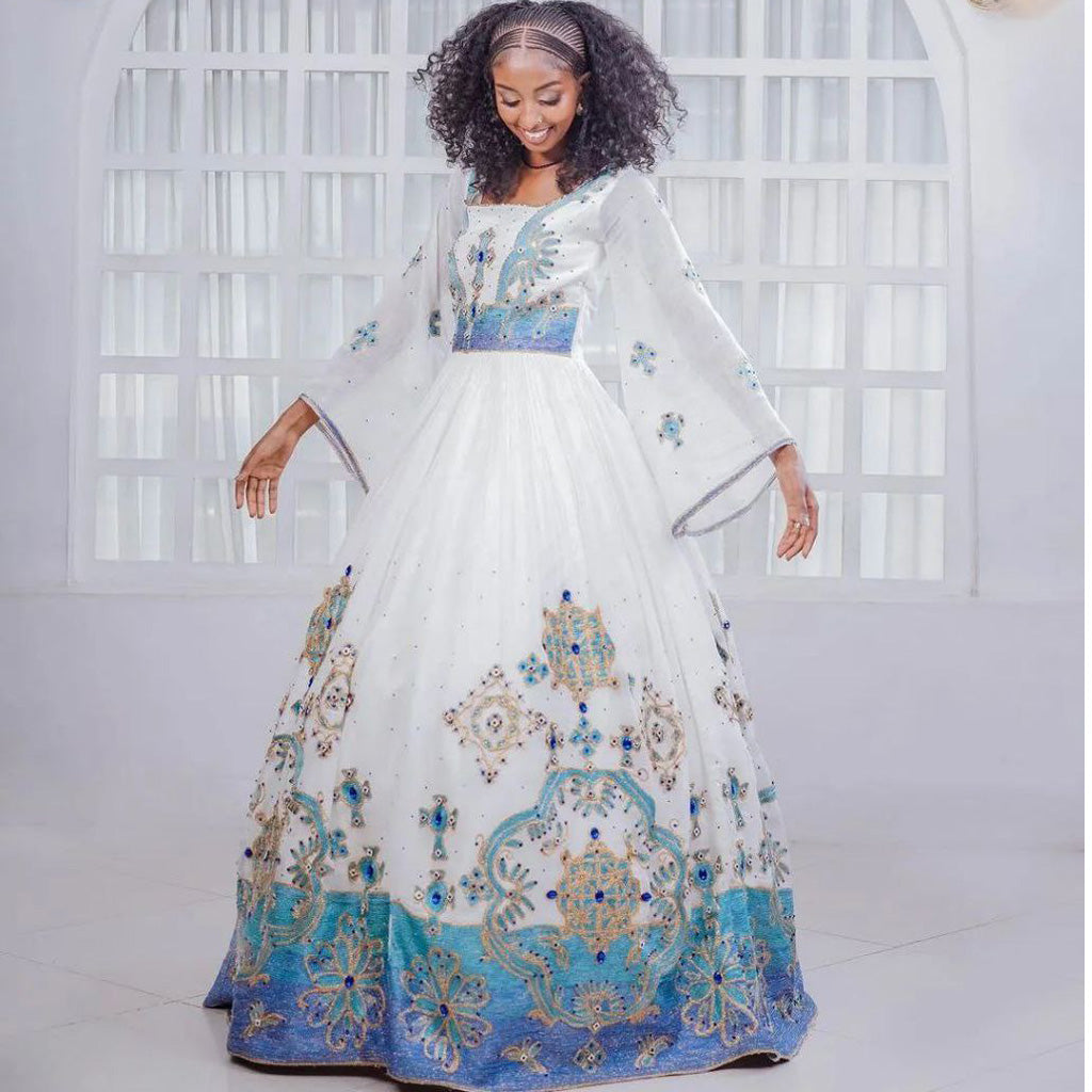 Cultural Ethiopian, Eritrean Habesha Wedding Dresses - EthiopianClothing.Net Cultural Ethiopian, Eritrean Habesha Wedding Dresses - EthiopianClothing.Net