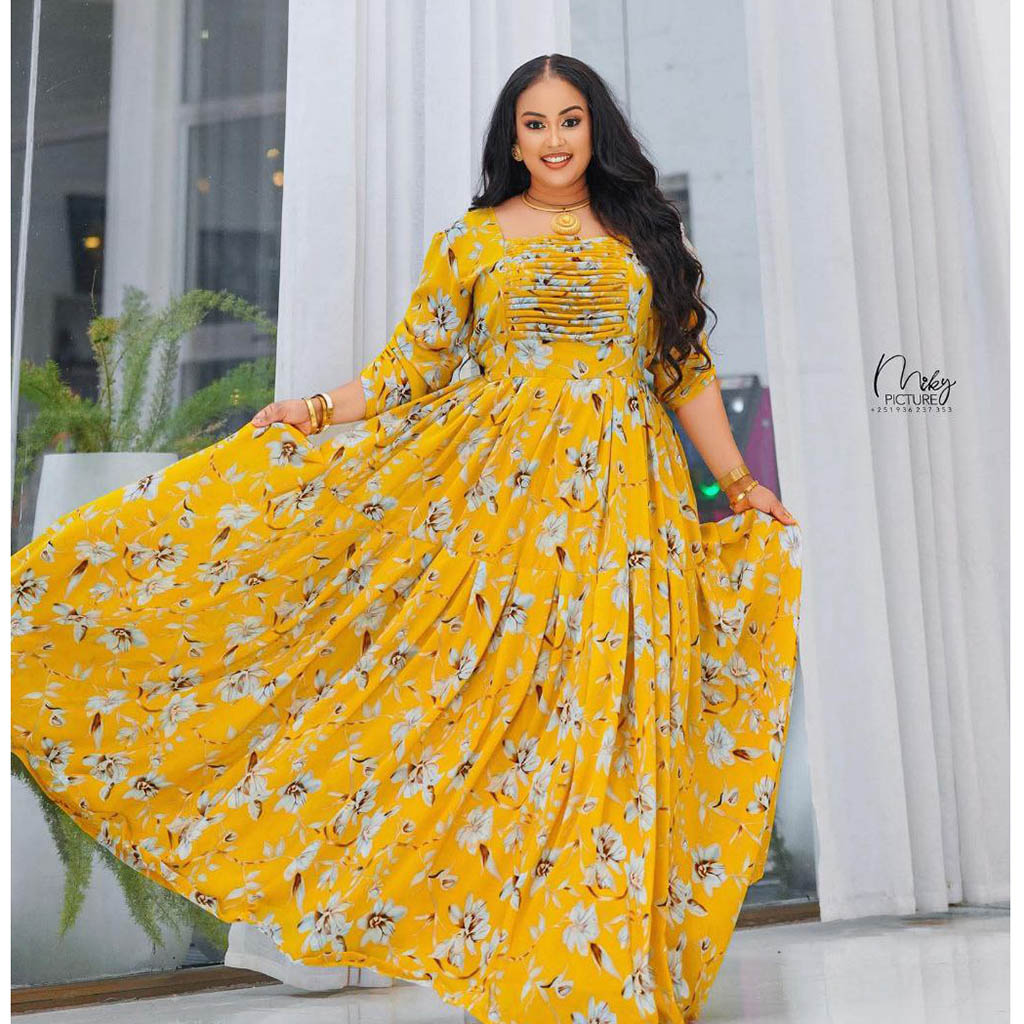 Ethiopian Chiffon Dresses - EthiopianClothing.Net