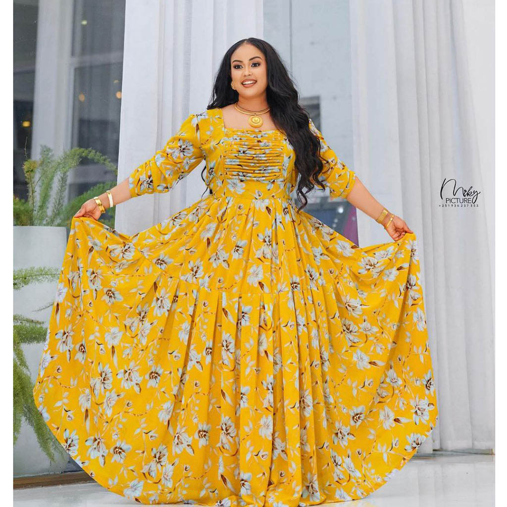 Ethiopian Chiffon Dresses - EthiopianClothing.Net