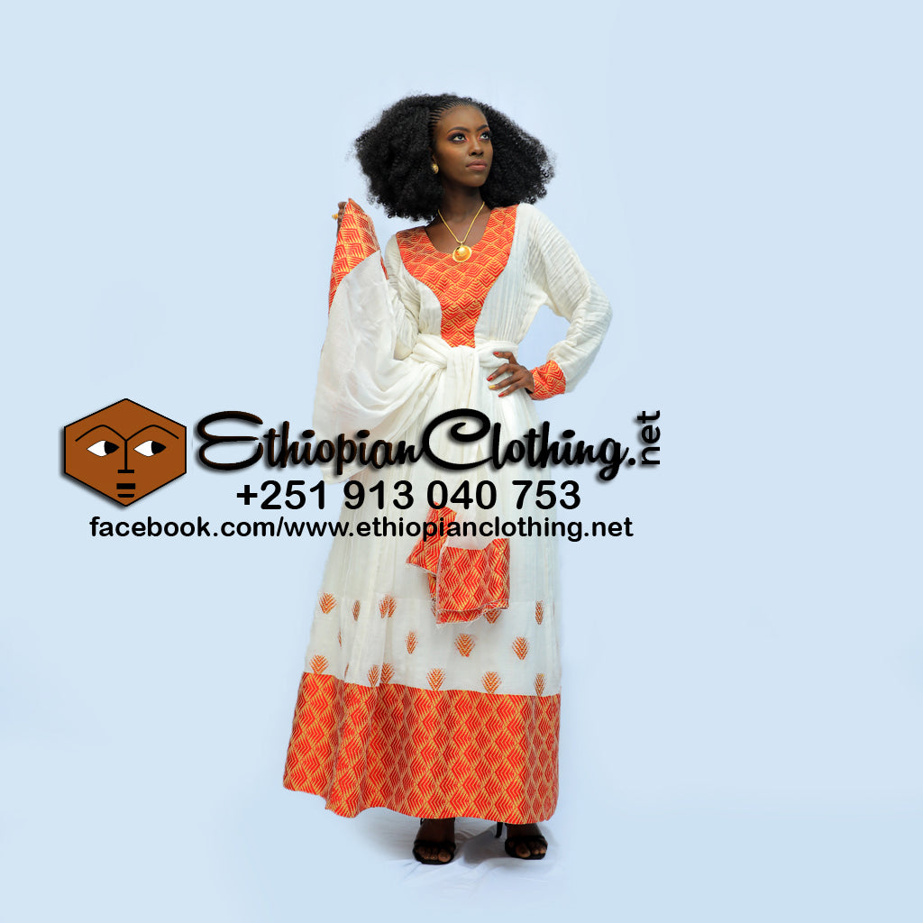 Bitanya Ethiopian traditional dress new style - Ethiopian Traditional Dress