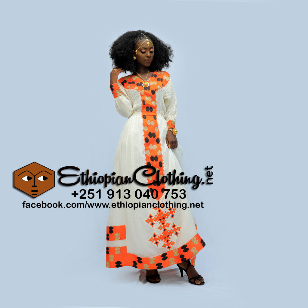 Readymade Tiringo Ethiopian Dress - Ethiopian Traditional Dress