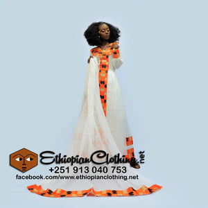 Readymade Tiringo Ethiopian Dress - Ethiopian Traditional Dress