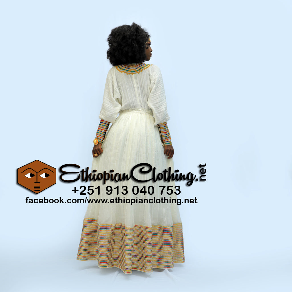 Berhan Habesha dress - Ethiopian Traditional Dress