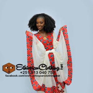 Readymade Emebet Ethiopian Dress - Ethiopian Traditional Dress