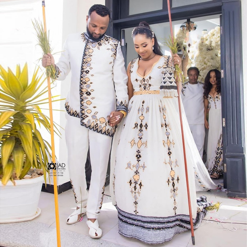 Wedding Styles Ethiopian Traditional Wedding Dress Designer Cultural Ethiopian, Eritrean Habesha Wedding Dresses Wedding Styles Ethiopian Traditional Wedding Dress Designer Cultural Ethiopian, Eritrean Habesha Wedding Dresses