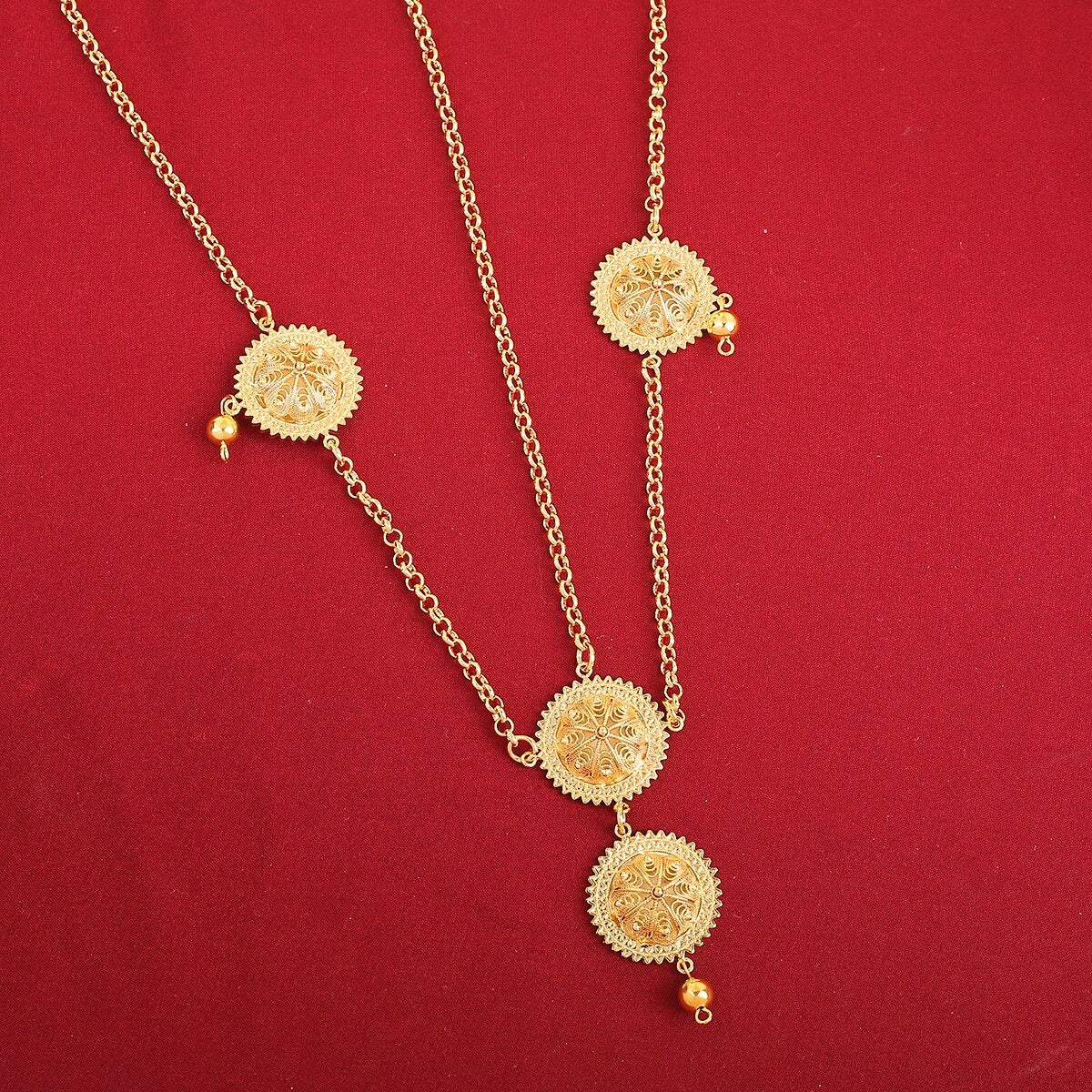 Ethiopian Jewelry Hair Chain - Ethiopian Traditional Dress