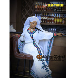 Zagwe Habesha Dress - Ethiopian Traditional Dress