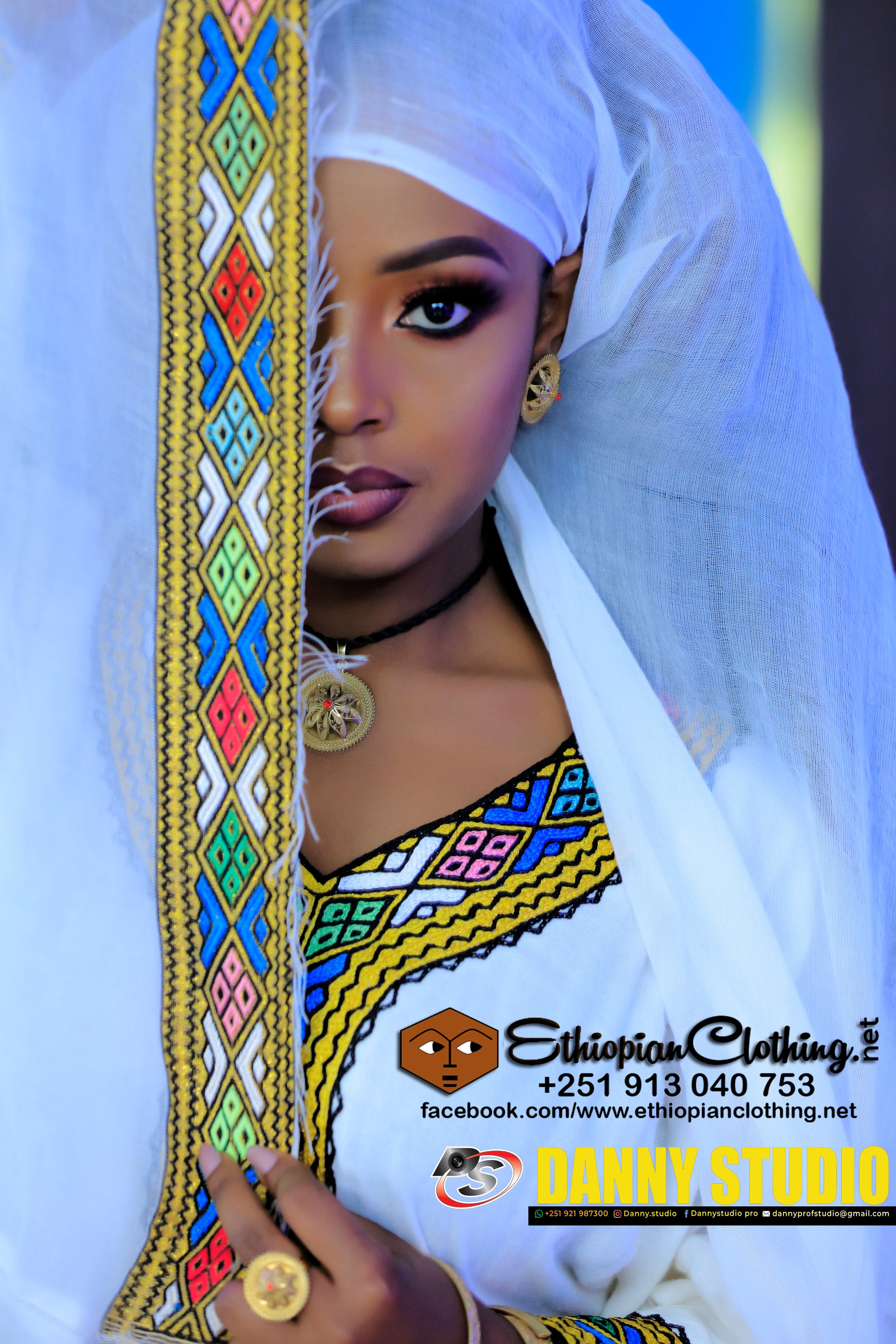 Rahwa Habesha Dress - Ethiopian Traditional Dress