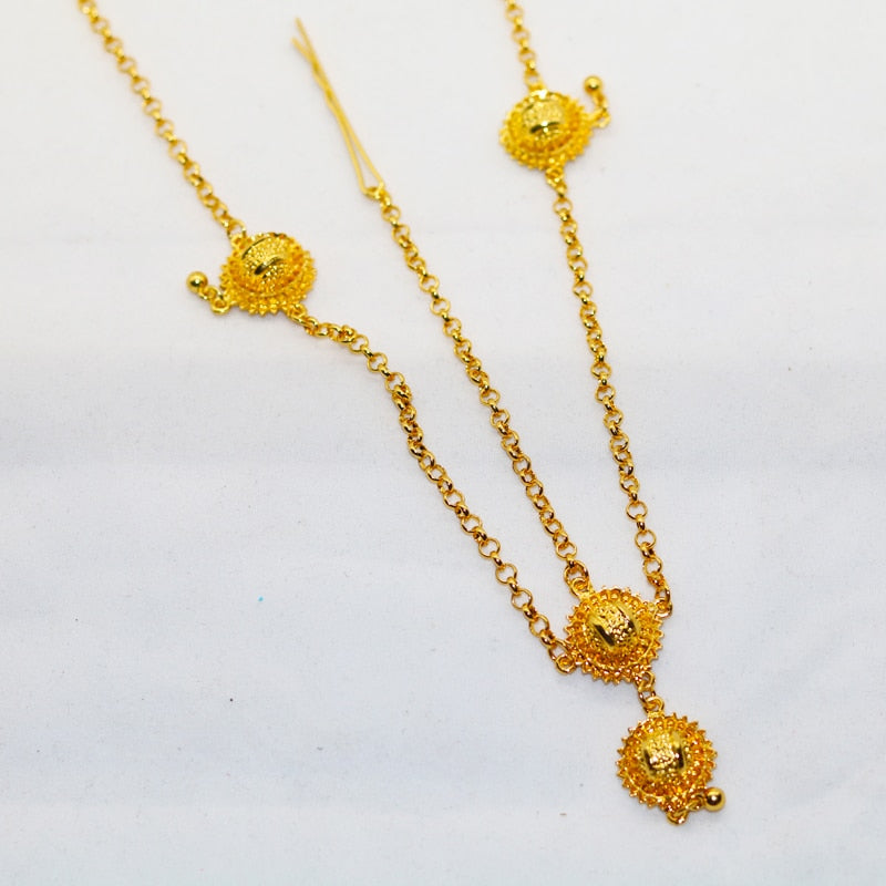 African Jewellery Set Ethiopian Gold Wedding Necklace Bangle Ring Earrings  | eBay