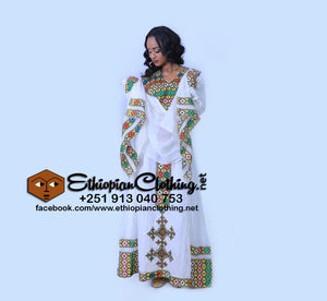 Bella Habesha Dress - Ethiopian Traditional Dress