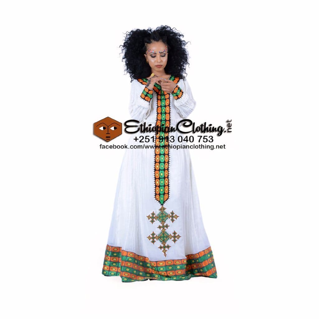 Afro Habesha Dress - Ethiopian Traditional Dress