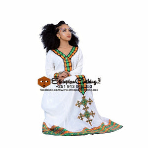 Afro Habesha Dress - Ethiopian Traditional Dress