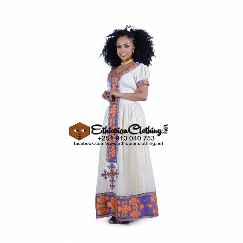 Agaro Habesha Dress - Ethiopian Traditional Dress
