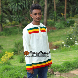 Aman Ethiopian men tshirt - Ethiopian Traditional Dress