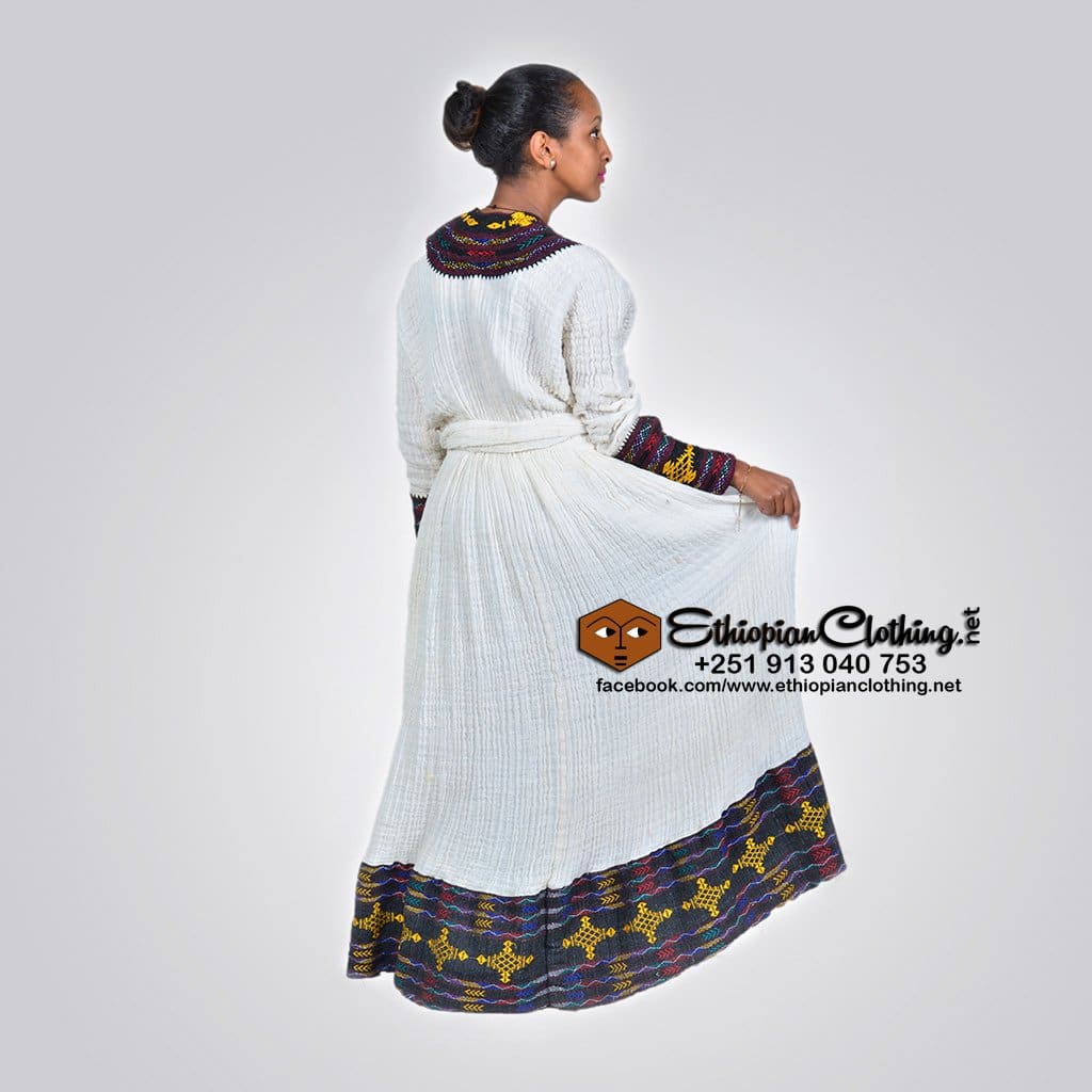 Awi Telfi Habesha kemis - Ethiopian Traditional Dress