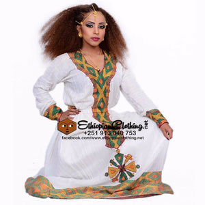 Birtukan Menen Telfi - Ethiopian Traditional Dress