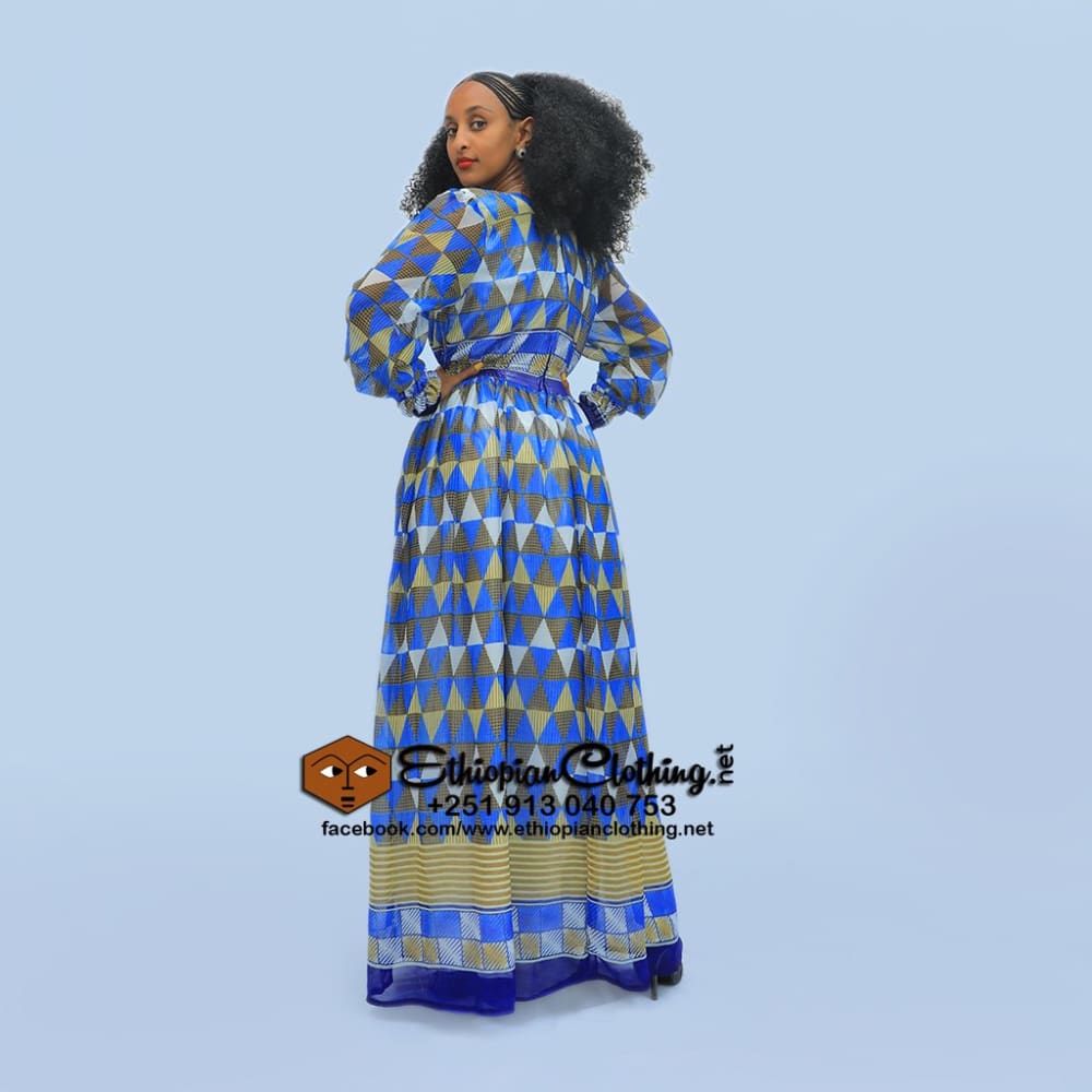 Blue Nile chiffon - Ethiopian Traditional Dress