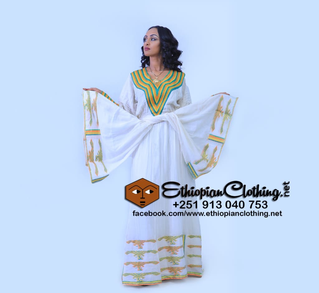 Dill Habesha kemis - Ethiopian Traditional Dress