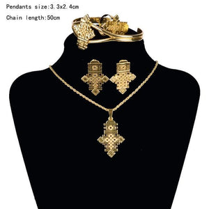 Ethiopian Jewelry Sets Coptic Crosses - Ethiopian Traditional Dress
