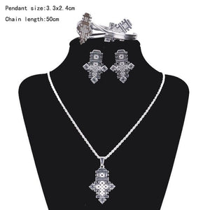 Ethiopian Jewelry Sets Coptic Crosses - Ethiopian Traditional Dress